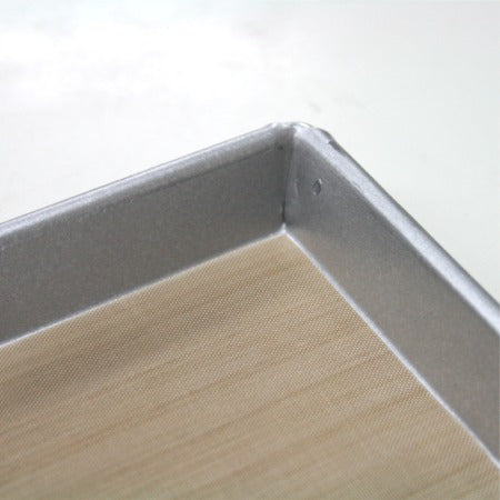 【お得セット】アルタイト天板 230X230mm+テフロンーベーキングシート214mm角セット/ロールケーキ天板/ケーキ天板/オーブン天板/ベイキング天板/ロールケーキ型