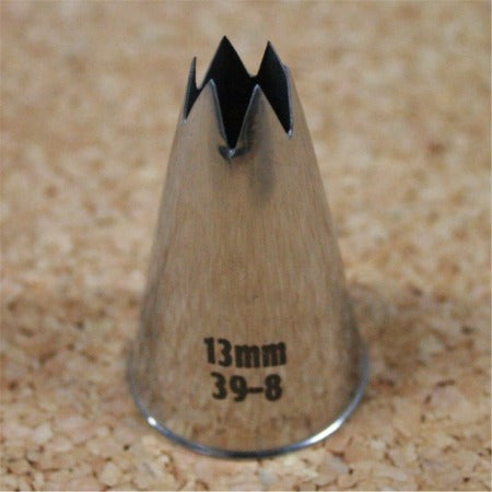 【在庫一掃】18-8口金 直6切13mm 39-8 絞り口金 ケーキ デコレーション ケーキ作り お菓子作り 道具 製菓道具