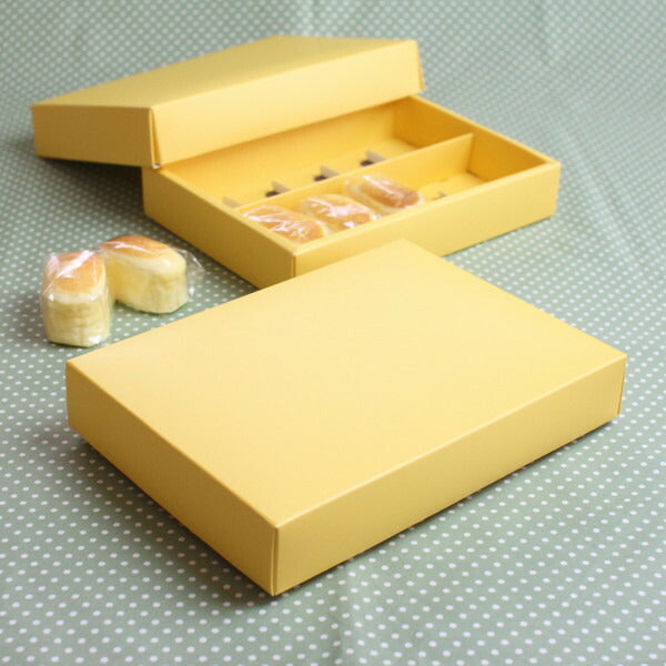 【洋菓子用ギフト箱】菓子箱 SBボックス黄 10個入用 5枚入