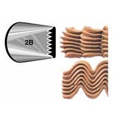 Wilton(ウィルトン) ラージバスケットウェーブチップ 2B 絞り口金 ケーキ デコレーション ケーキ作り お菓子作り 道具 製菓道具