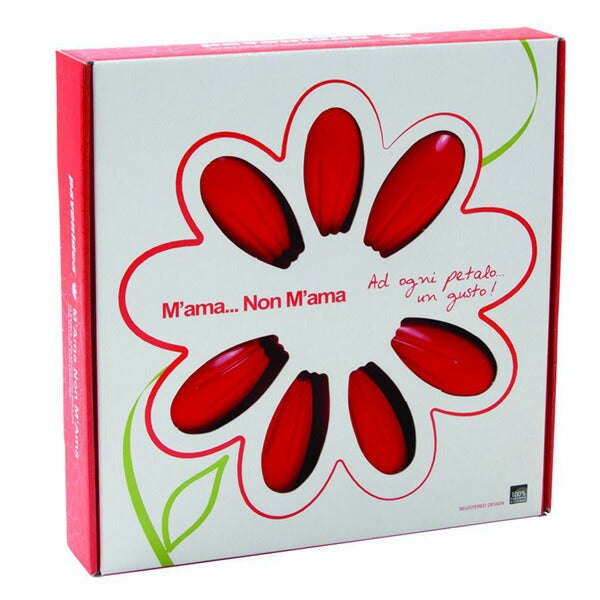 【50%OFFクーポン付き】 パボーニ シリコン型 ラブ・ノン・ラブ-レッド 花 シリコンモールド お菓子型 ケーキ型 焼き型 可愛い 洋菓子型 焼型 製菓道具 FRT151-RSA(クリスマス) バレンタイン ホワイトデー 手作り