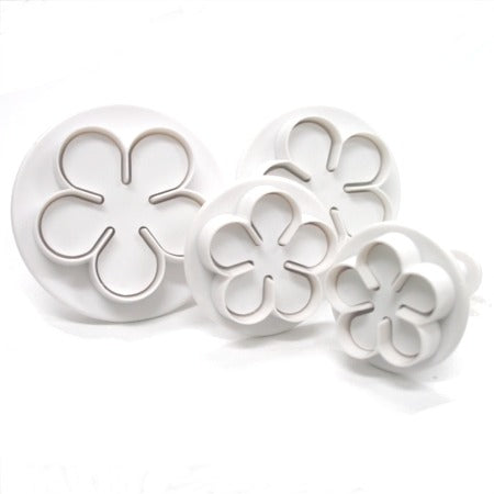 シュガークラフト用カッター(プッシュ式抜き型) 雛菊花 4pcs