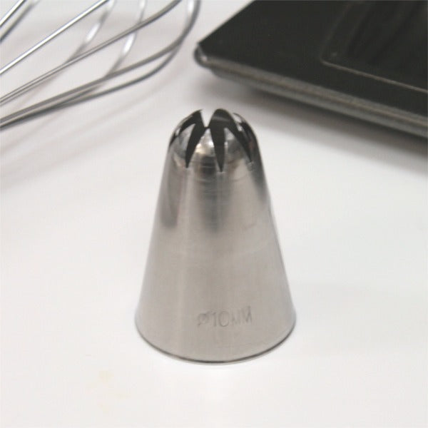 シームレス口金花 8切φ10mm C10 絞り口金 ケーキ デコレーション ケーキ作り お菓子作り 道具 製菓道具