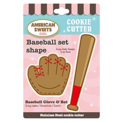 American sweets クッキー型 野球セット 抜き型 クッキー抜き型 クッキー型抜き