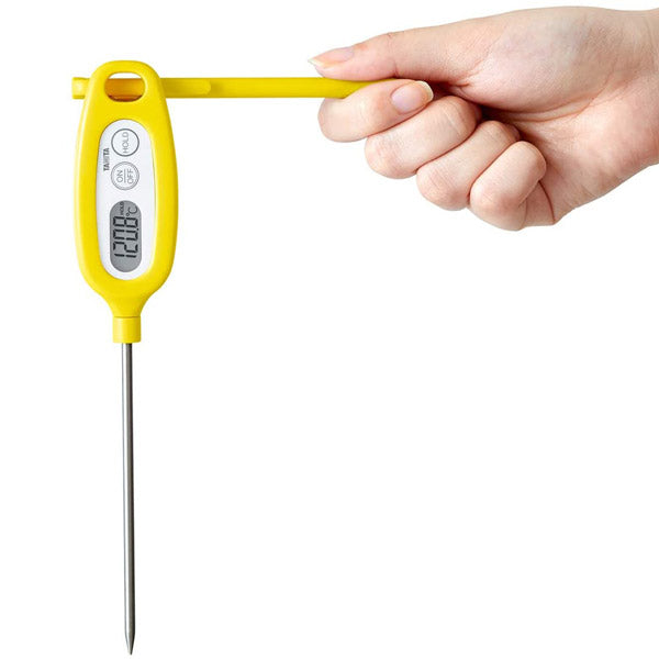 タニタデジタル温度計 TT-508NYL TANITA 料理用スティック温度計 イエロー -50℃~250℃ /クッキング温度計/料理用温度計/調理用温度計