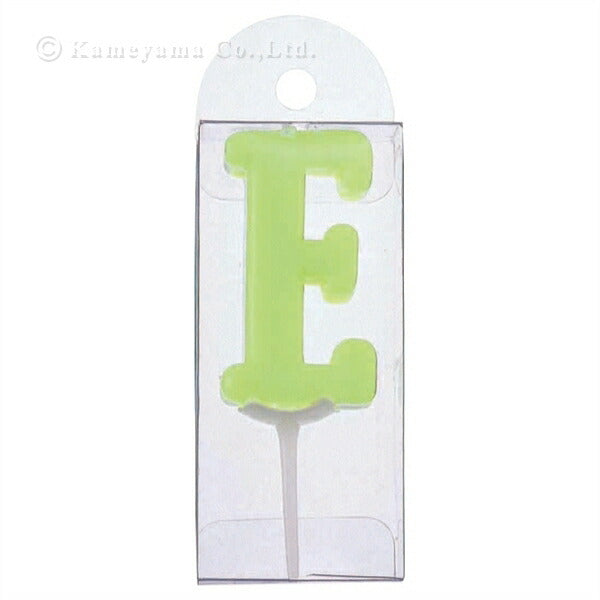 アルファベットキャンドル パステル【Ｅ】