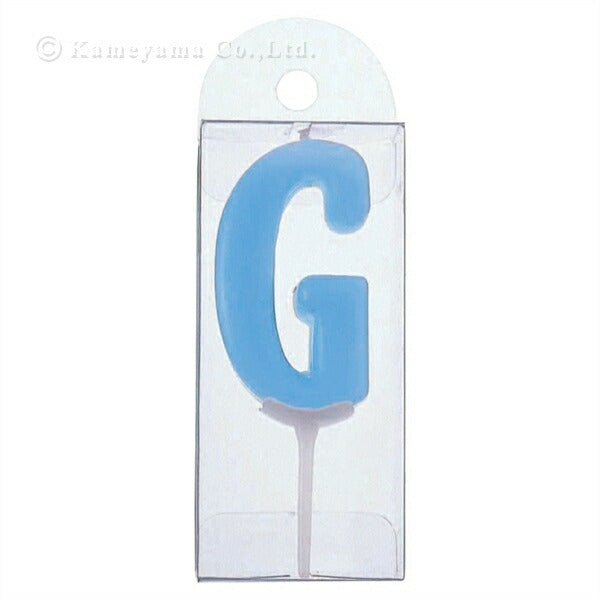 アルファベットキャンドル パステル【Ｇ】