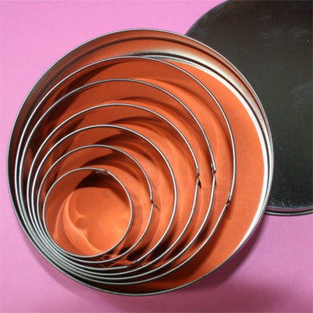 18-0　クッキーカッター　25mm6ヶ入（缶入）丸[120-04-3]