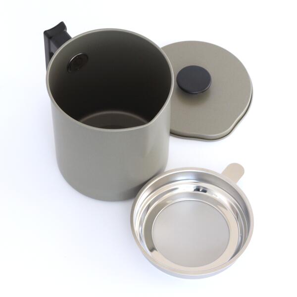 【メーカー在庫処分 数量限定】富士ホーロー ふっ素樹脂 油こし器 1.2L キッチン用 オイルポット メーカー希望小売価格2,200円（税込）