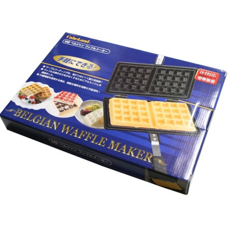 ベルジャンワッフルメーカーMB 直火 ガス火 IH対応 アウトドア キャンプ お菓子作り ワッフル焼き器 クロッフル