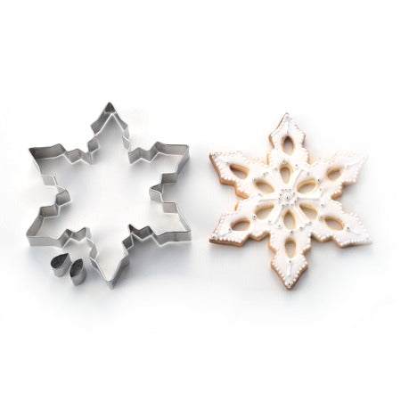 ステンレス クッキー抜き型 雪の結晶(大)<br>クリスマスクッキー型 抜き型 クッキー抜き型 クッキー型抜き