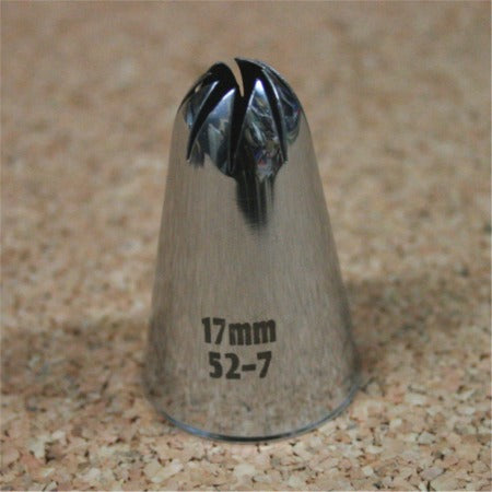 【在庫一掃】18-8口金　ネジレ17mm　52-7 絞り口金  ケーキ デコレーション ケーキ作り お菓子作り 道具 製菓道具