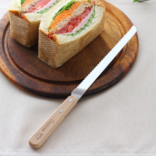 Cuisine キュイジーヌ ブレッドナイフ ビニールサヤ入 SALUS/セイラス パンナイフ パン切り包丁 パン用ナイフ パンスライサー/
