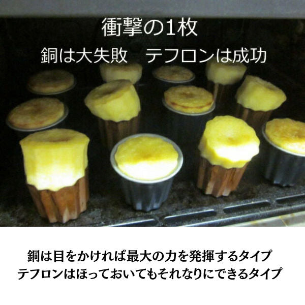 カヌレ型 ブラックフィギュアフッ素樹脂 プティ 小サイズ