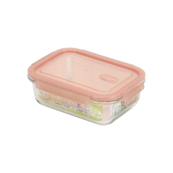 【メーカー希望小売価格1,100円より50％OFF】耐熱ガラス 保存容器 ディッシュプラス バルブ付 長方型590ml 食洗機・乾燥機OK 冷凍保存OK  パール金属