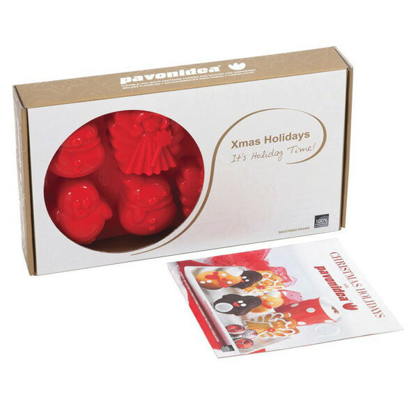 【50%OFFクーポン付き】 パボーニ シリコン型 ウィンター・タイム シリコンモールド お菓子型 ケーキ型 焼き型 可愛い 洋菓子型 焼型 製菓道具 FR084(クリスマス） バレンタイン ホワイトデー 手作り