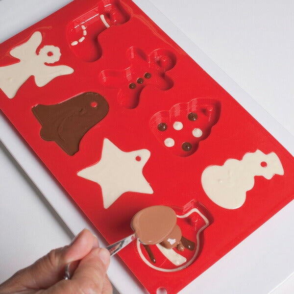 【50%OFFクーポン付き】パボーニ シリコン型 クッキー シリコンモールド お菓子型 ケーキ型 焼き型 可愛い 洋菓子型 焼型 製菓道具 FR091(クリスマス） バレンタイン ホワイトデー 手作り