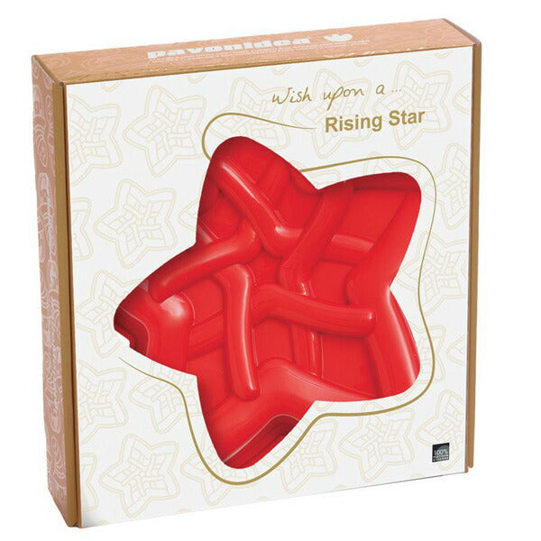 【50%OFFクーポン付き】パボーニ シリコン型 ライジングスター-レッド 星 シリコンモールド お菓子型 ケーキ型 焼き型 可愛い 洋菓子型 焼型 製菓道具 FRT164-RSA（クリスマス） バレンタイン ホワイトデー 手作り