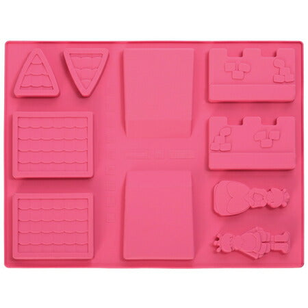 【50%OFFクーポン付き】 パボーニ シリコン型 キャッスル・ブロック ピンク シリコンモールド お菓子型 ケーキ型 焼き型 可愛い 洋菓子型 焼型 製菓道具 FRT180 バレンタイン ホワイトデー 手作り