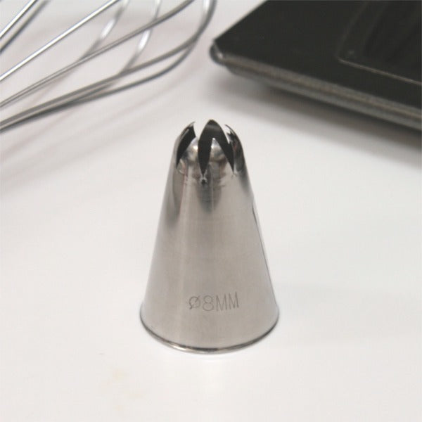 シームレス口金花　7切φ8mm　C8 絞り口金  ケーキ デコレーション ケーキ作り お菓子作り 道具 製菓道具