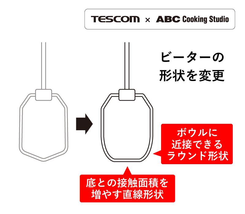 【10%OFFクーポン付き】 テスコム　ハンドミキサー　THM273 /電動ミキサー/ホイッパー/泡立て器/お菓子作り/ケーキ作り/生クリーム