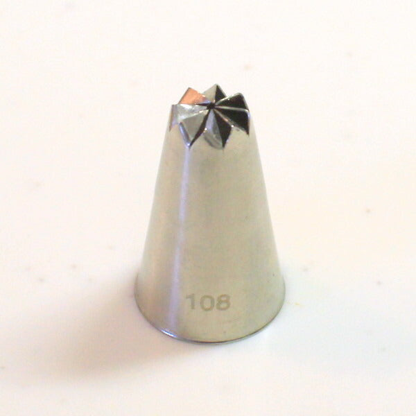 シームレス花口金　#108 絞り口金  ケーキ デコレーション ケーキ作り お菓子作り 道具 製菓道具