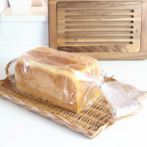 ２斤食パン袋  IPP規格袋 KO-06 100枚入 当店販売勾配のない２斤型の山型も入ります   パン ラッピング 手作り