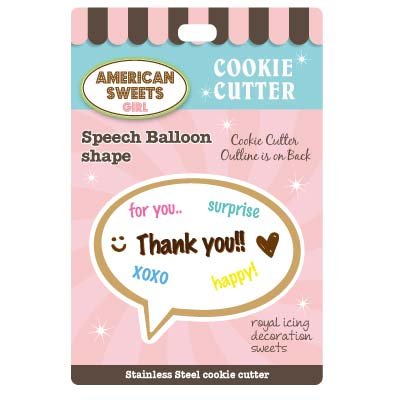 American sweets　クッキー型　スピーチバルーン（吹き出し） 抜き型 クッキー抜き型 クッキー型抜き 抜型
