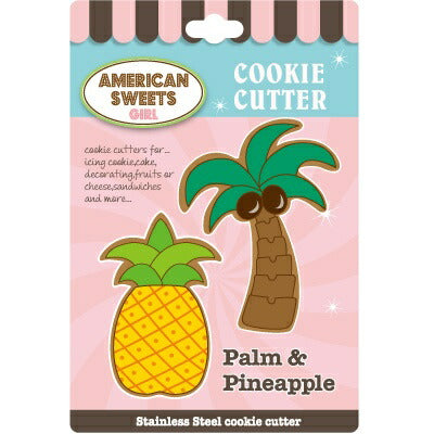 American sweets　クッキー型　ヤシの木＆パイナップル 抜き型 クッキー抜き型 クッキー型抜き