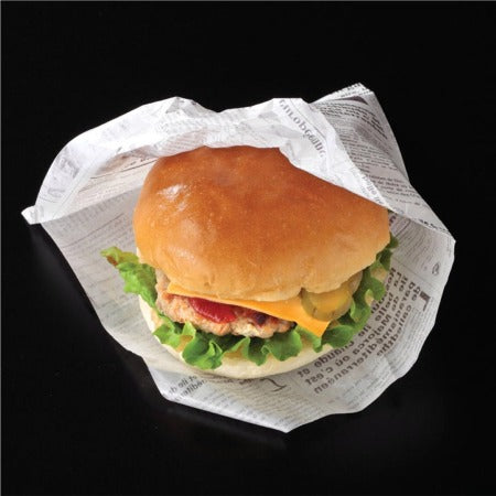【バーガー・シュークリーム袋】ヨーロピアンラミバーガー　150角　100枚　7111