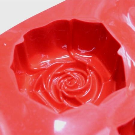 PAVONI パボーニ シリコンモールド スクエアローズ　レッド　6P