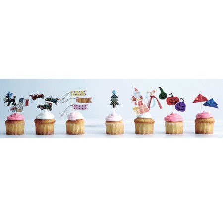 カップケーキに！トッパー（ハロウィン 4種各3本入）