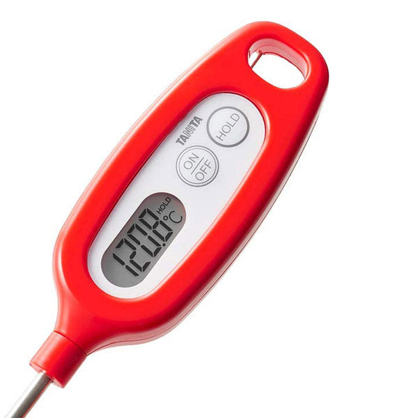 タニタデジタル温度計 TT-508NRD TANITA 料理用スティック温度計 レッド -50℃～250℃ /クッキング温度計/料理用温度計/調理用温度計